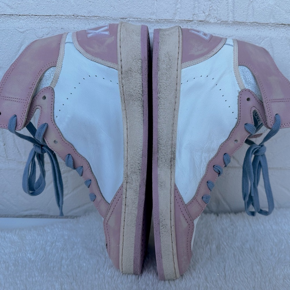 New Golden Goose Sky Star High Top Pink/White Sneakers Size 42 - Picture 6 of 12